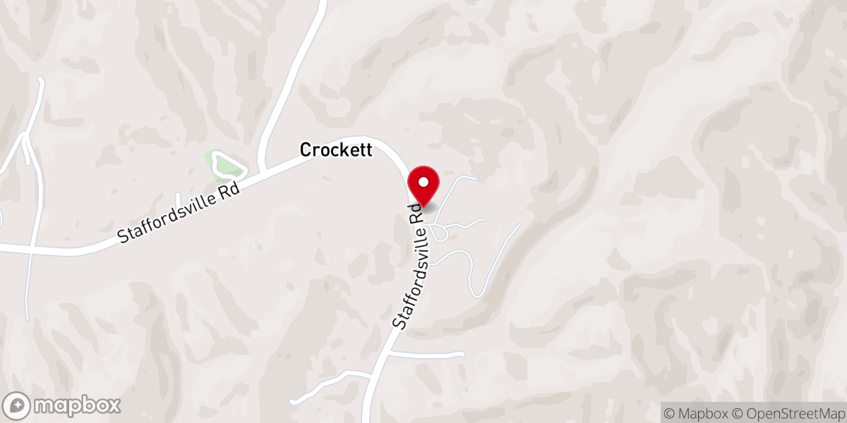 Map showing location of Sulphur Springs Ent Baptist Church