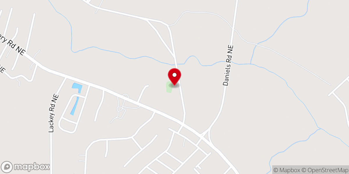 Map showing location of Summerville AME Zion Church