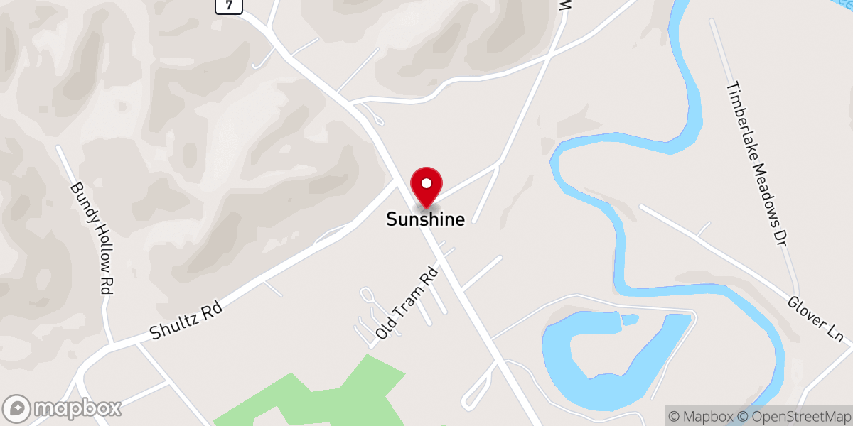 Map showing location of Sunshine Community Church