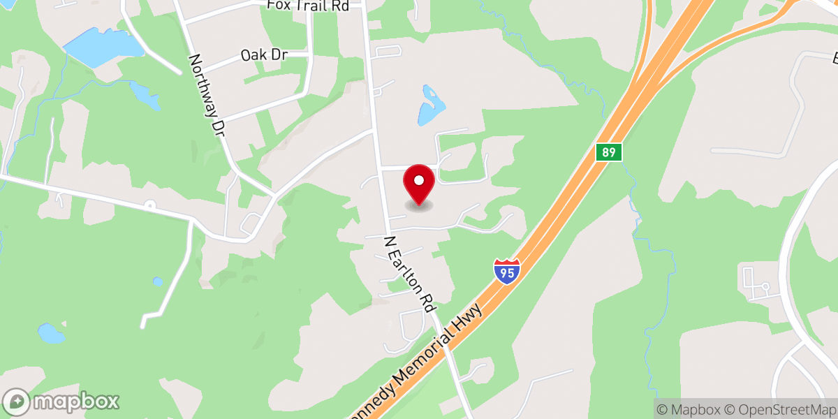 Map showing location of Tabernacle of Faith Church