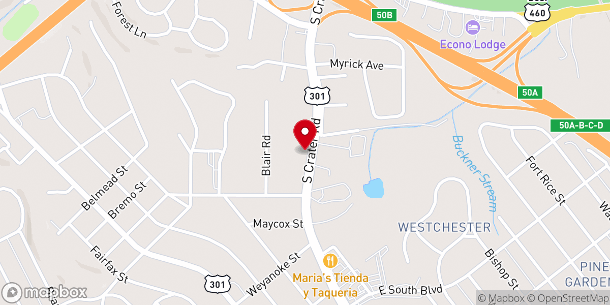 Map showing location of Tabernacle of Praise International Church