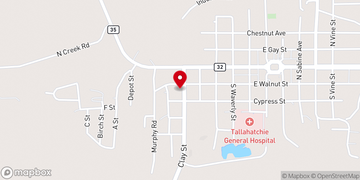 Map showing location of Table of Life Ministry Inc