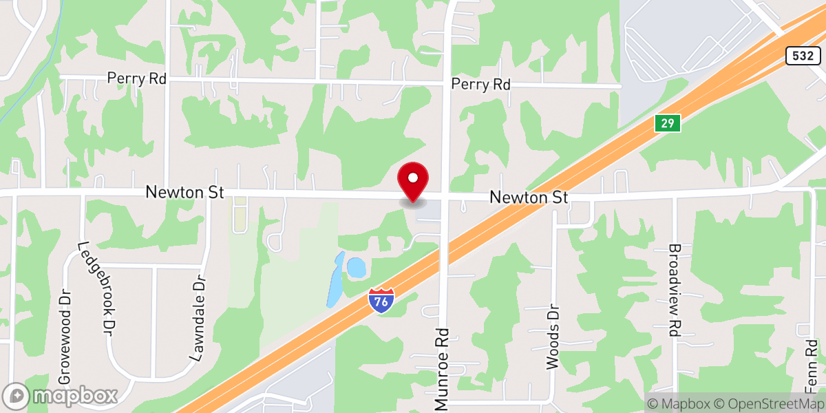 Map showing location of Tallmadge Wesleyan Methodist