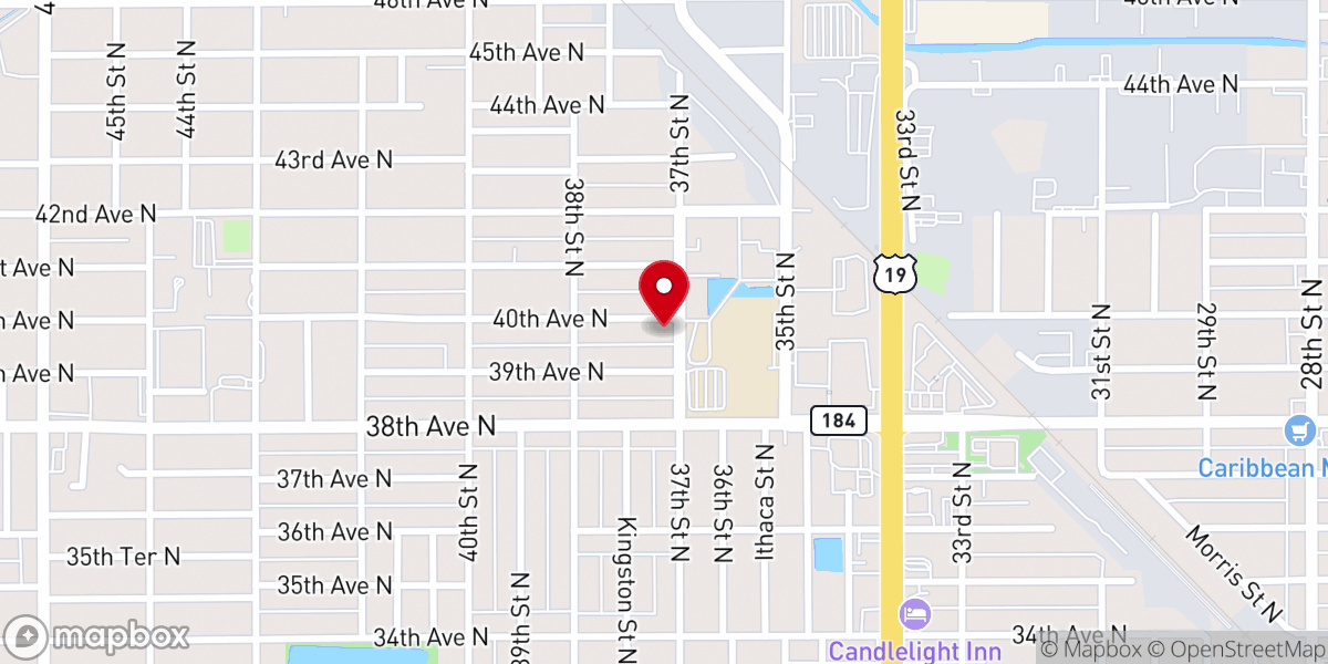 Map showing location of Temple of Love & Healing