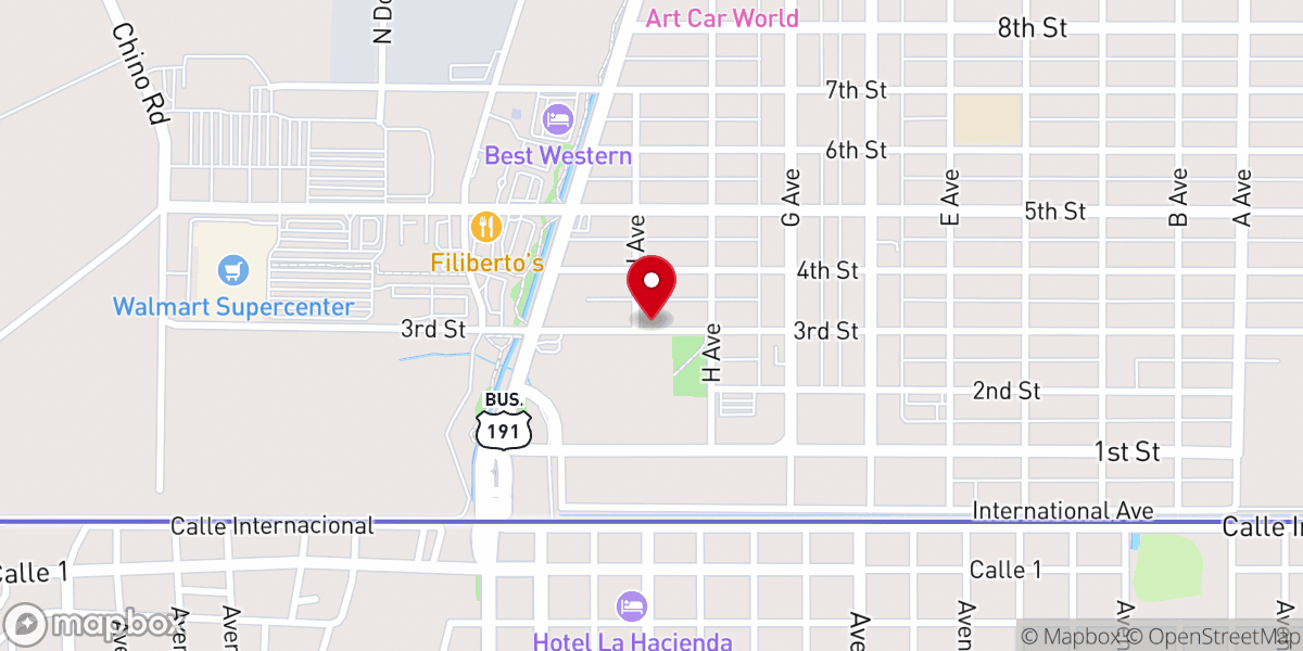 Map showing location of Templo Bethel - Asambleas de Dios (Assemblies of God)