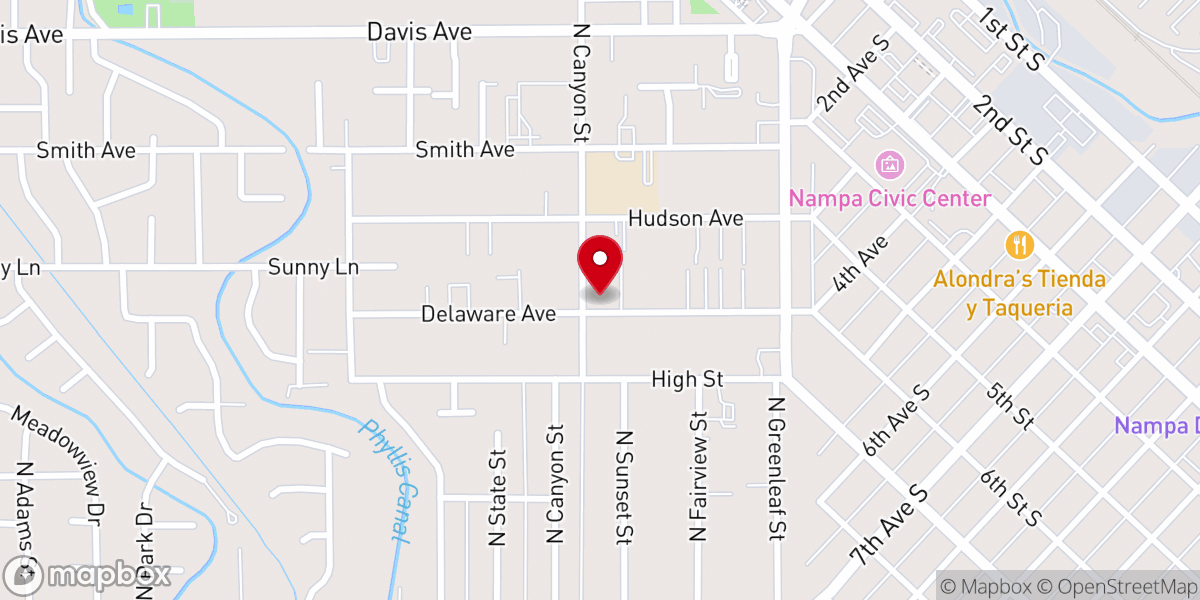 Map showing location of Templo De Alabanza /Praise Chapel