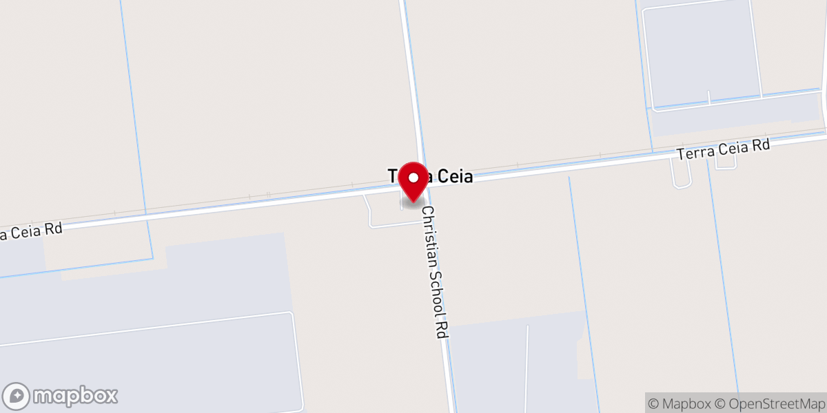 Map showing location of Terra Ceia Christian Reformed