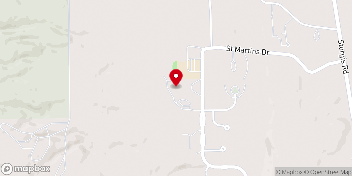 Map showing location of Terra Sancta Retreat Center