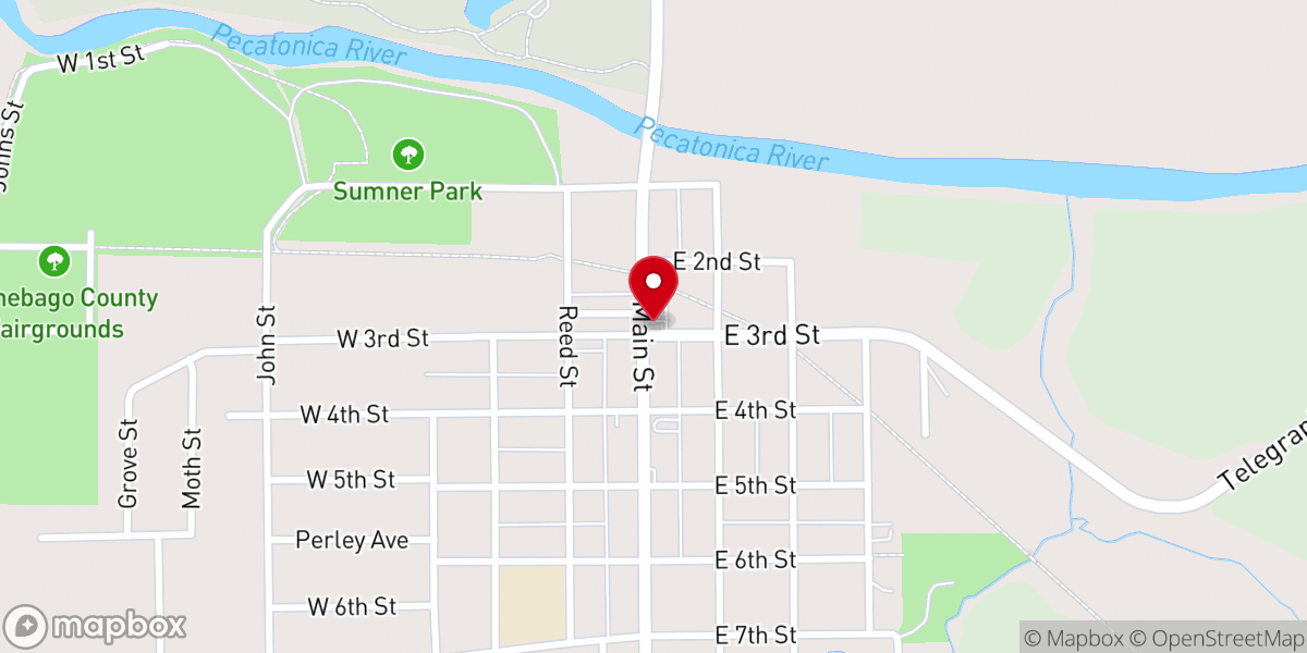 Map showing location of The 3rd Street Station