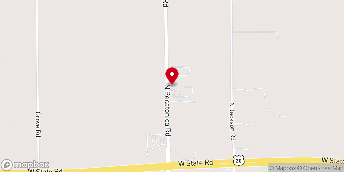 Map showing location of The Association of Independent Baptist Churches of Illinois