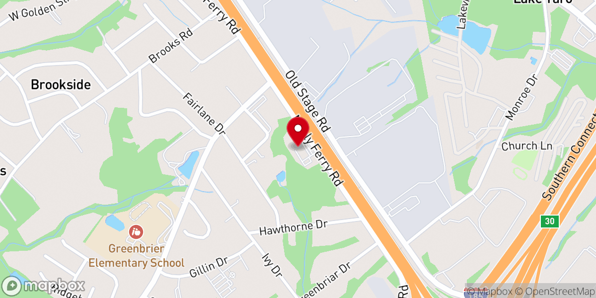 Map showing location of The Cathedral Community Church