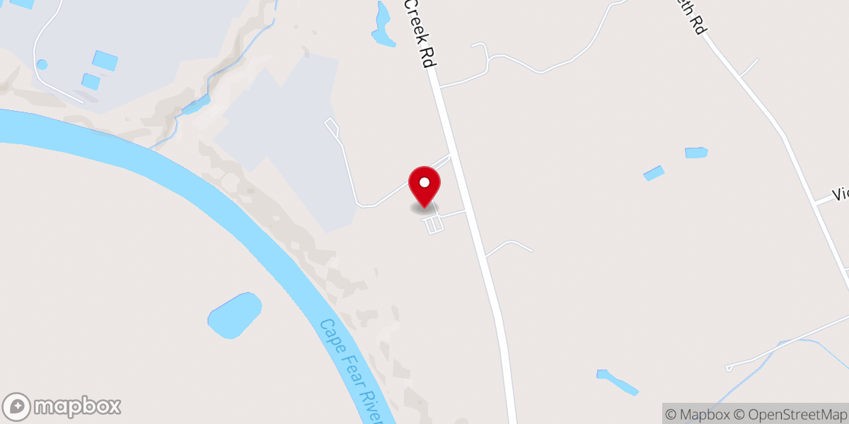 Map showing location of The Church at Cedar Creek