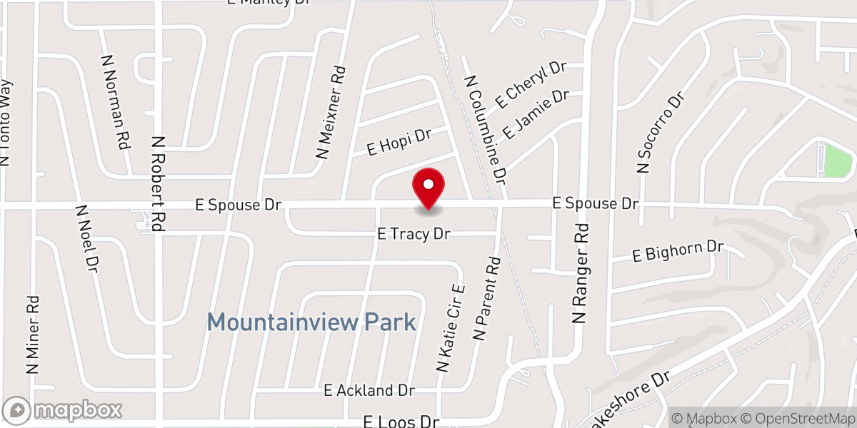 Map showing location of The Community Cupboard - Prescott Valley Food Bank