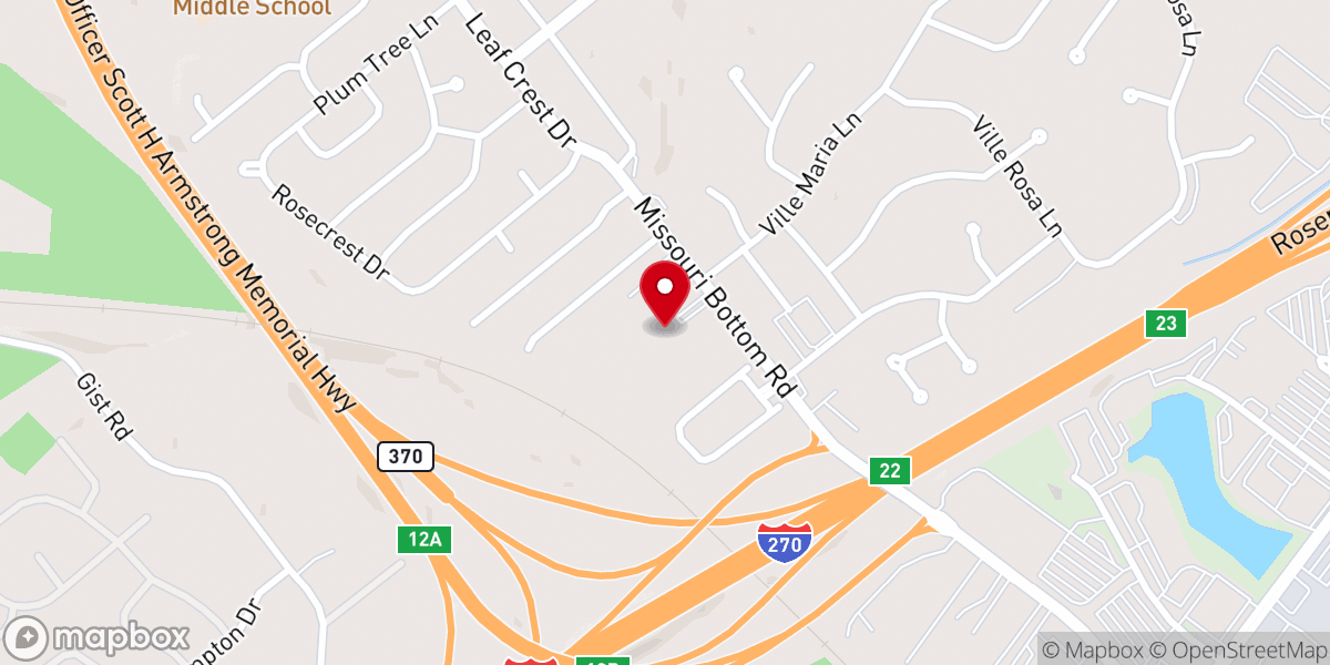 Map showing location of The Emmaus Road Baptist Church At Villebrook
