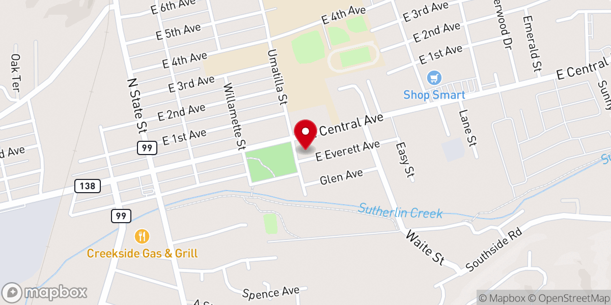 Map showing location of The Episcopal Church of the Holy Spirit