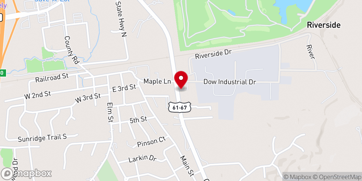 Map showing location of The Grace Center
