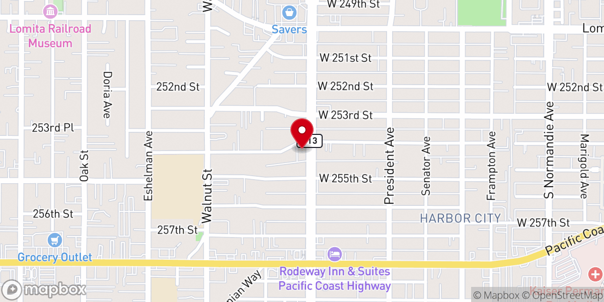 Map showing location of The Harbor Church