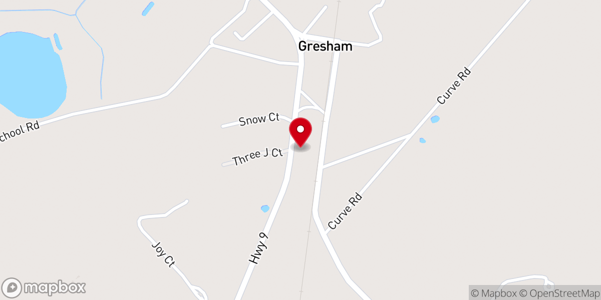 Map showing location of The House of God Church Gresham