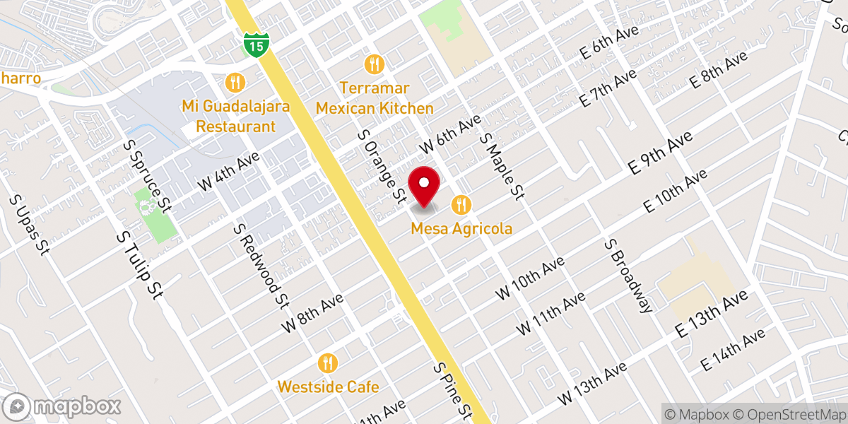Map showing location of The Light of The World Church - Iglesia La Luz del Mundo