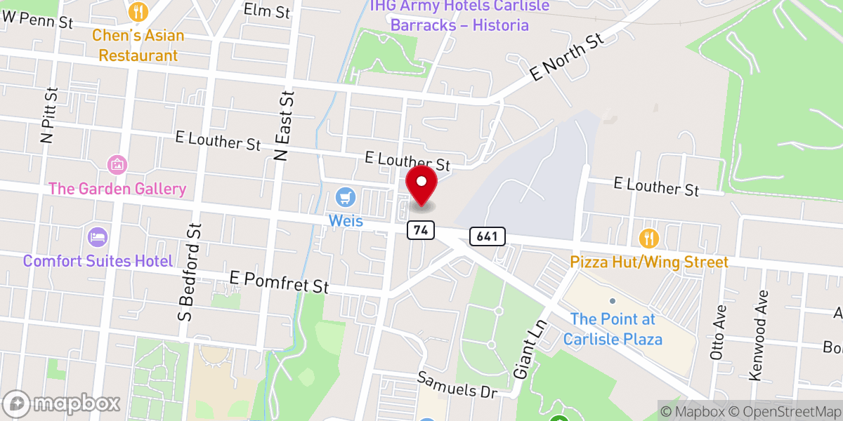 Map showing location of The Mercy Ministry