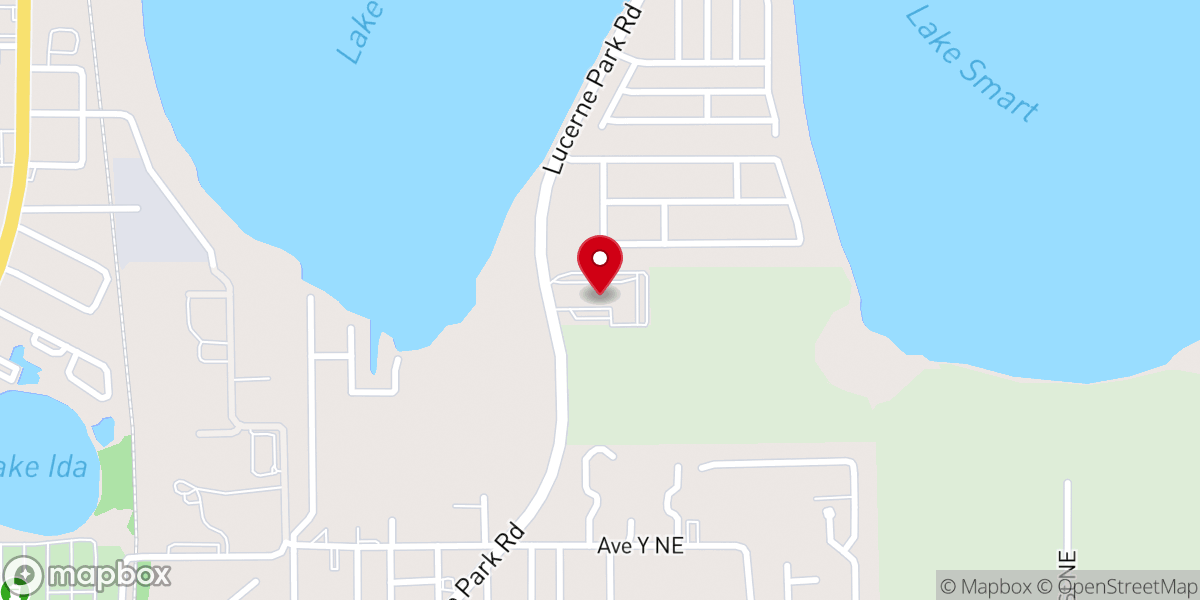 Map showing location of The Pentecostal Church of God, Inc.