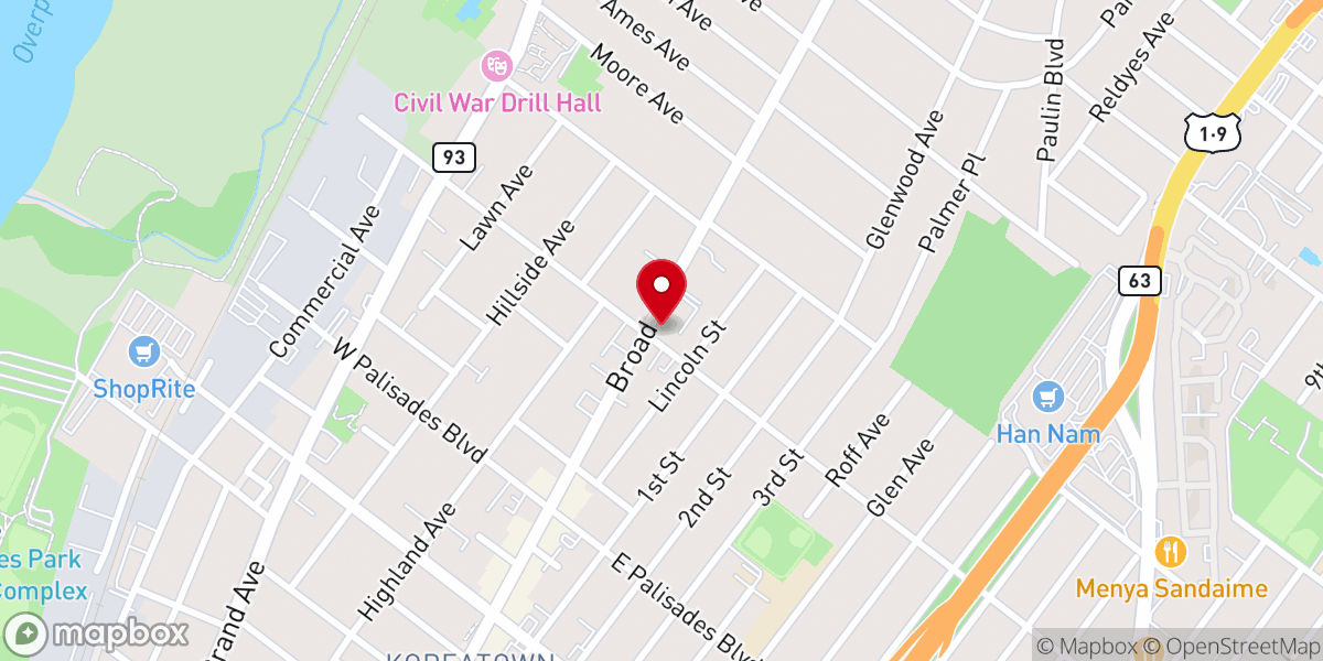 Map showing location of The Presbyterian Church of New Jersey