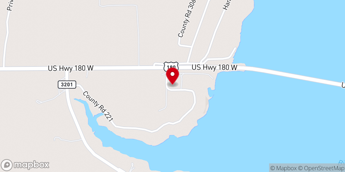 Map showing location of The Ridge Cowboy Church