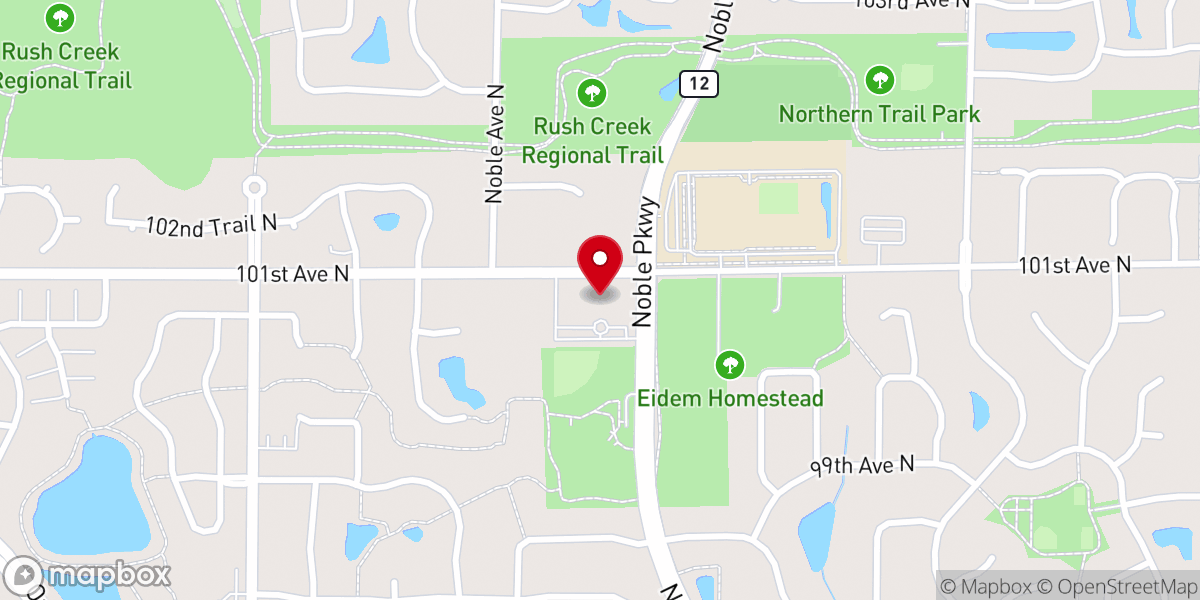 Map showing location of The Salvation Army - Noble Worship and Community Center