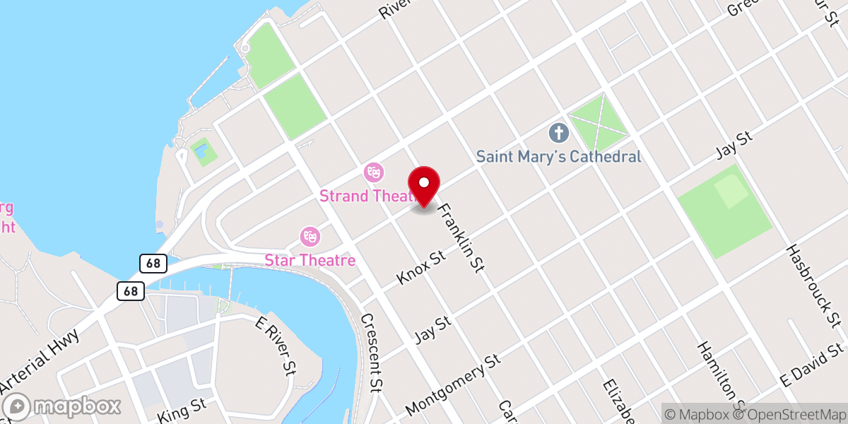 Map showing location of The Salvation Army of Ogdensburg, NY
