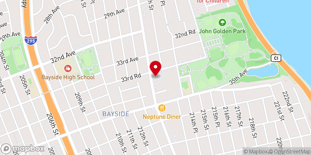 Map showing location of 뉴욕신광교회 (The Shin Kwang Church of New York)