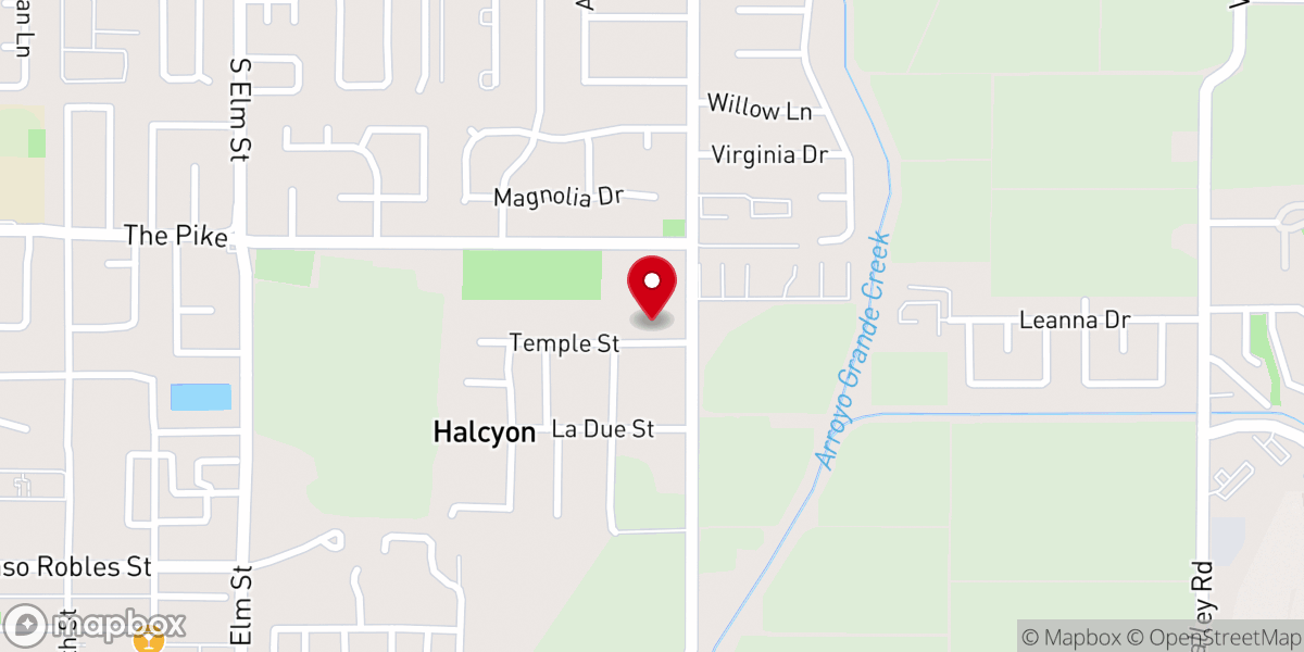 Map showing location of The Temple of the People