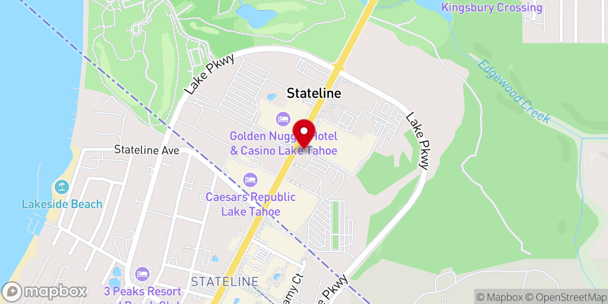 Map showing location of The Venue at Tahoe