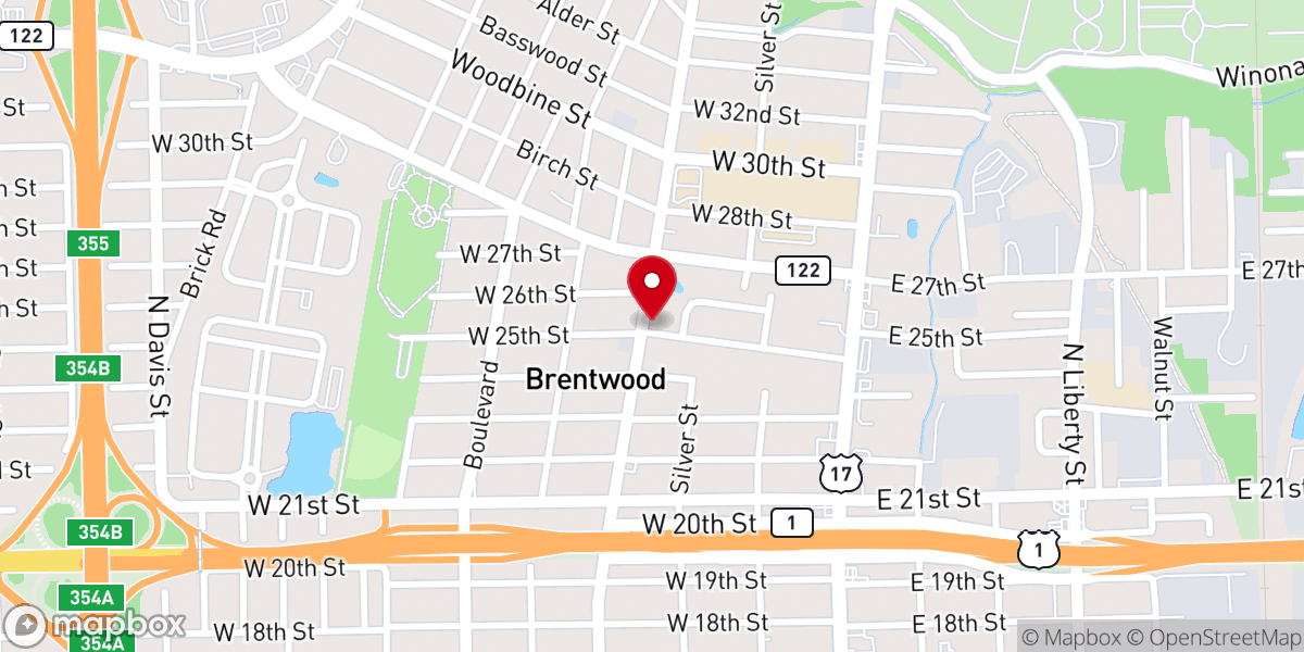 Map showing location of The Ville Church