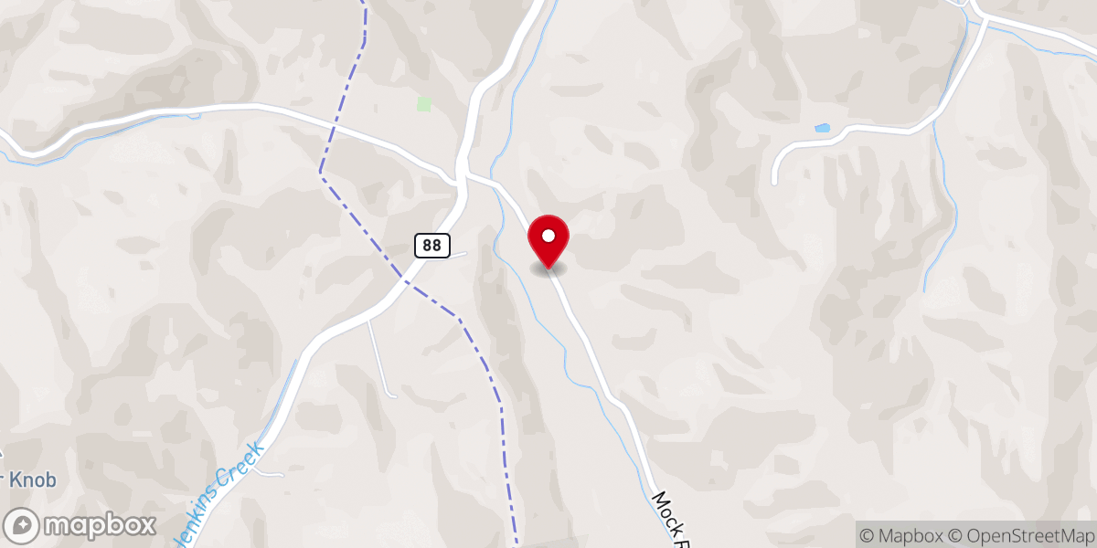 Map showing location of Thomas Chapel