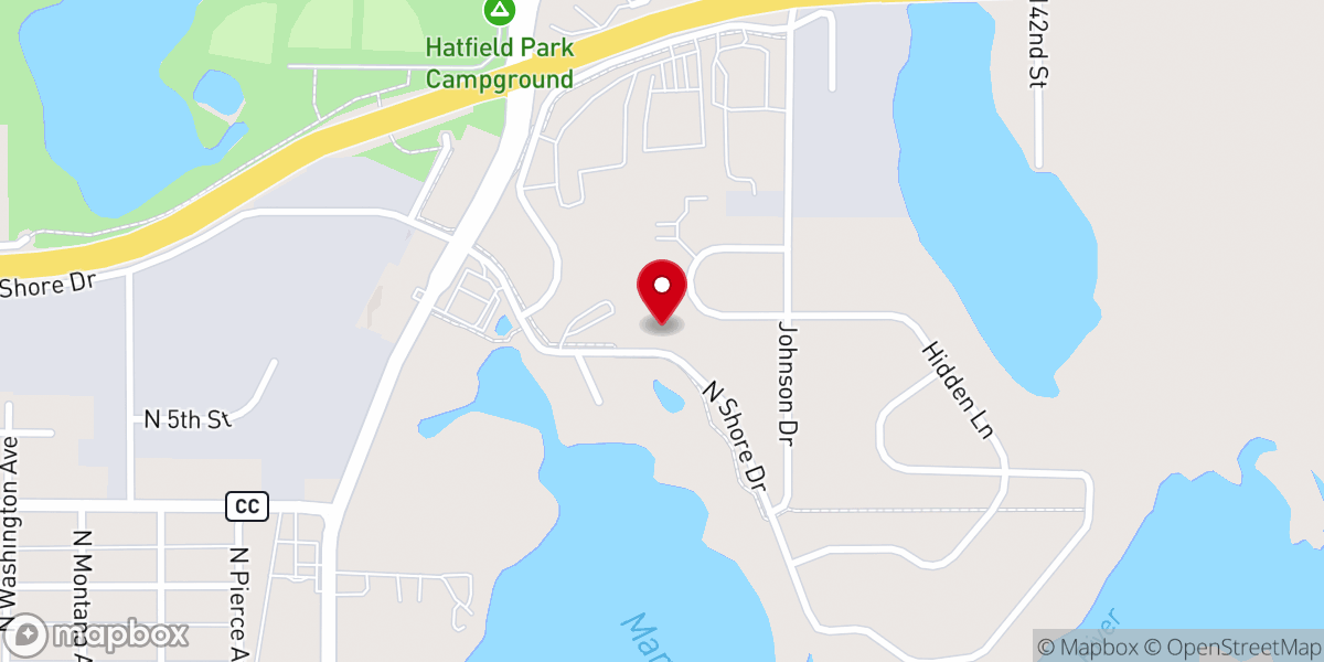 Map showing location of Thomas of New Richmond