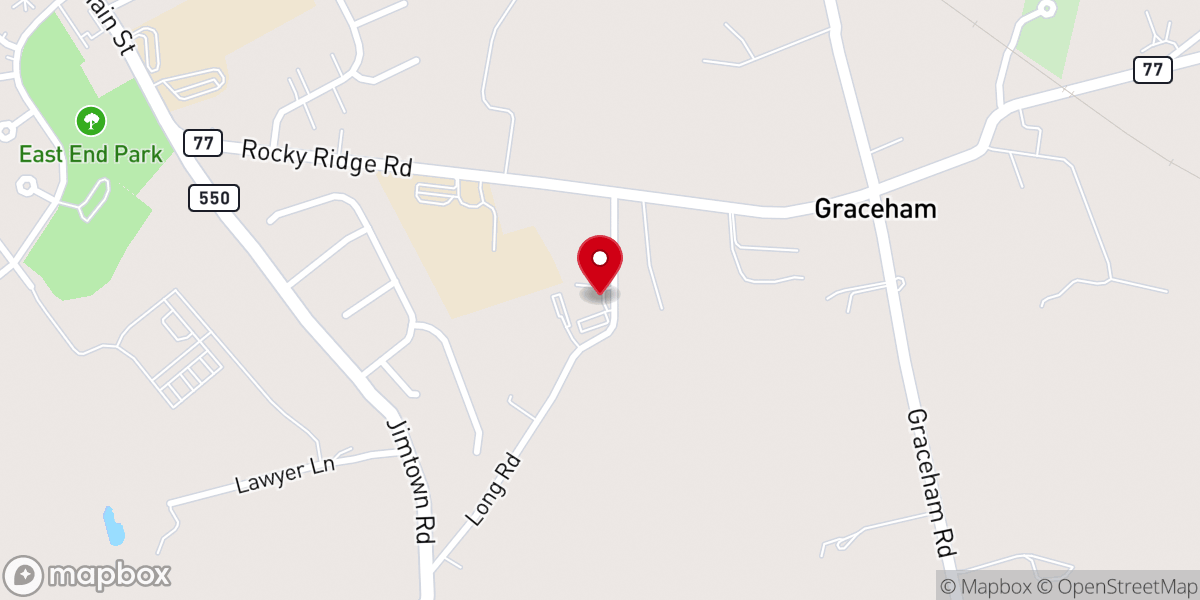 Map showing location of Thurmont United Methodist Church