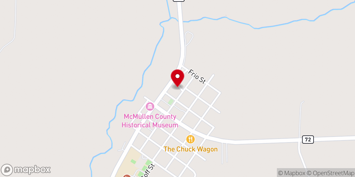Map showing location of Tilden Baptist Church Offices