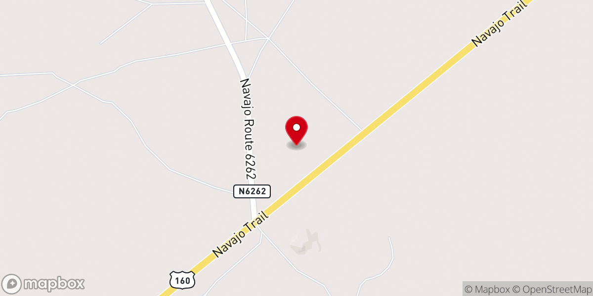 Map showing location of Tonalea Full Gospel Church