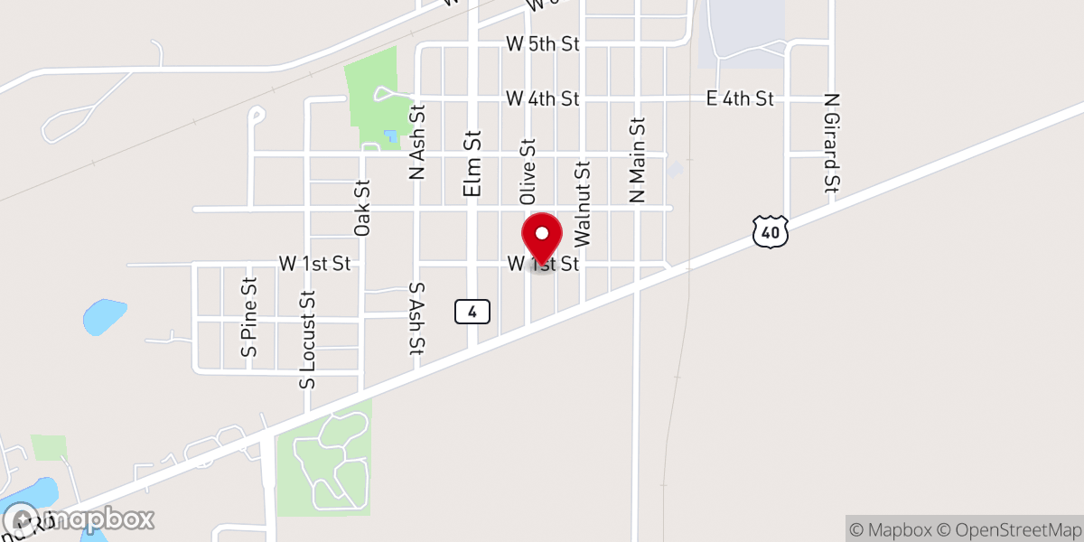 Map showing location of Transformation Church - Saint Elmo