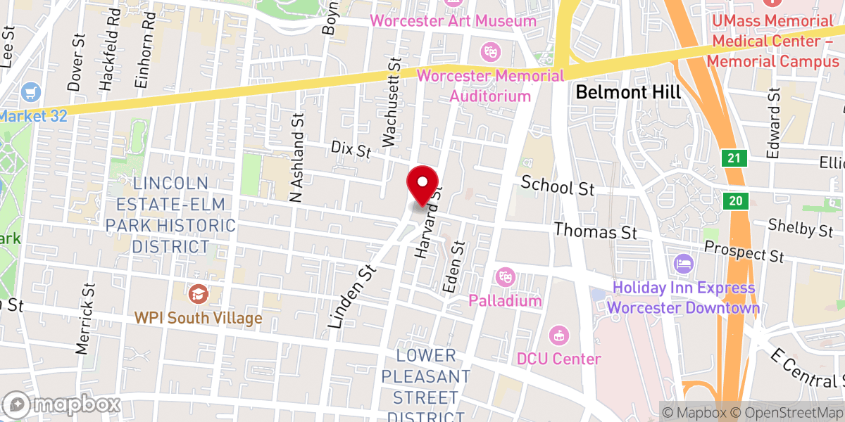 Map showing location of Transformation Time Church