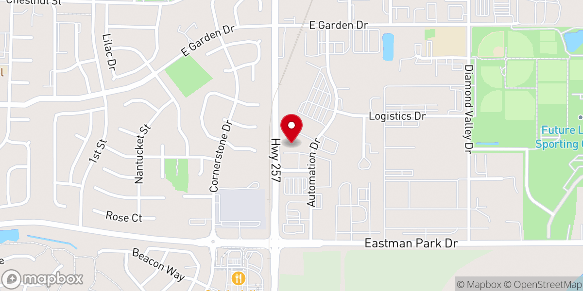 Map showing location of Traverse Christian Church
