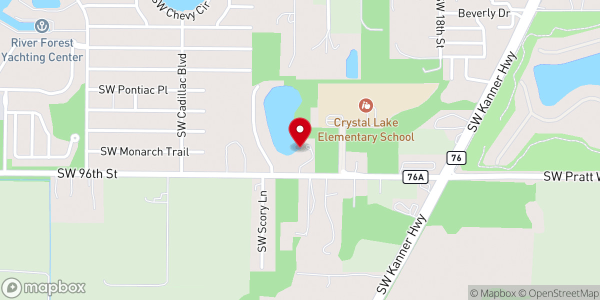 Map showing location of Treasure Coast Church of God South Campus.
