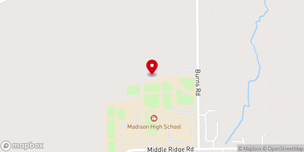 Map showing location of Tri-County Bible Church