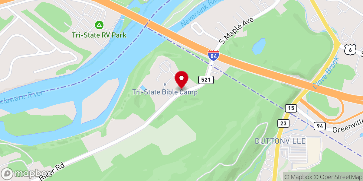 Map showing location of Tri-State Bible Camp