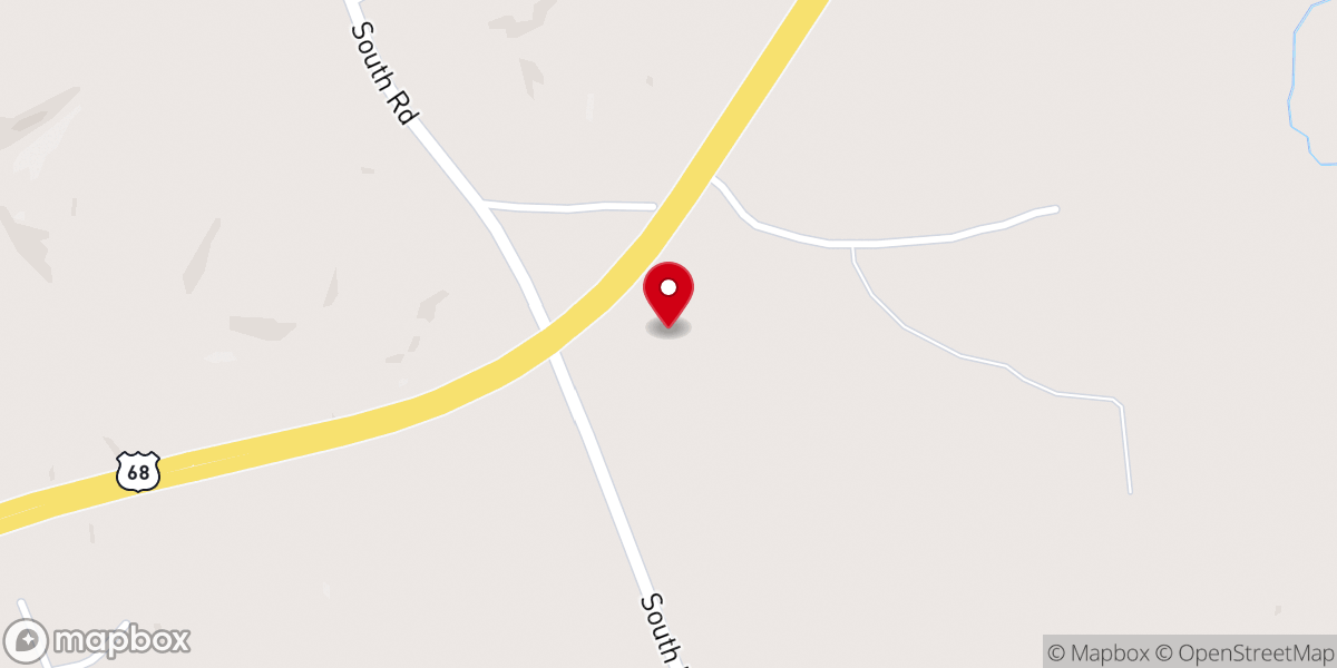 Map showing location of Trigg County Family Worship Center