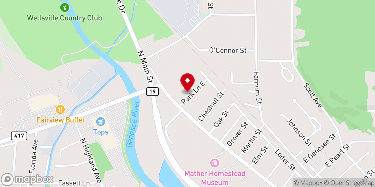Map showing location of Trinity Christian Day Care