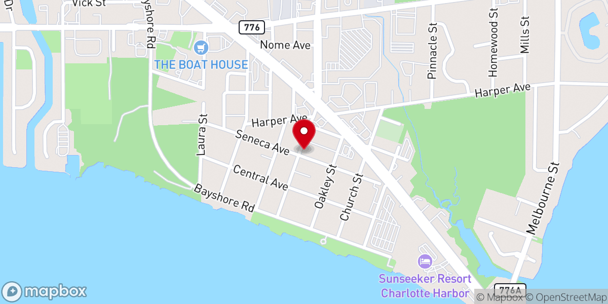 Map showing location of Trinity Global Methodist Church of Charlotte Harbor, Inc