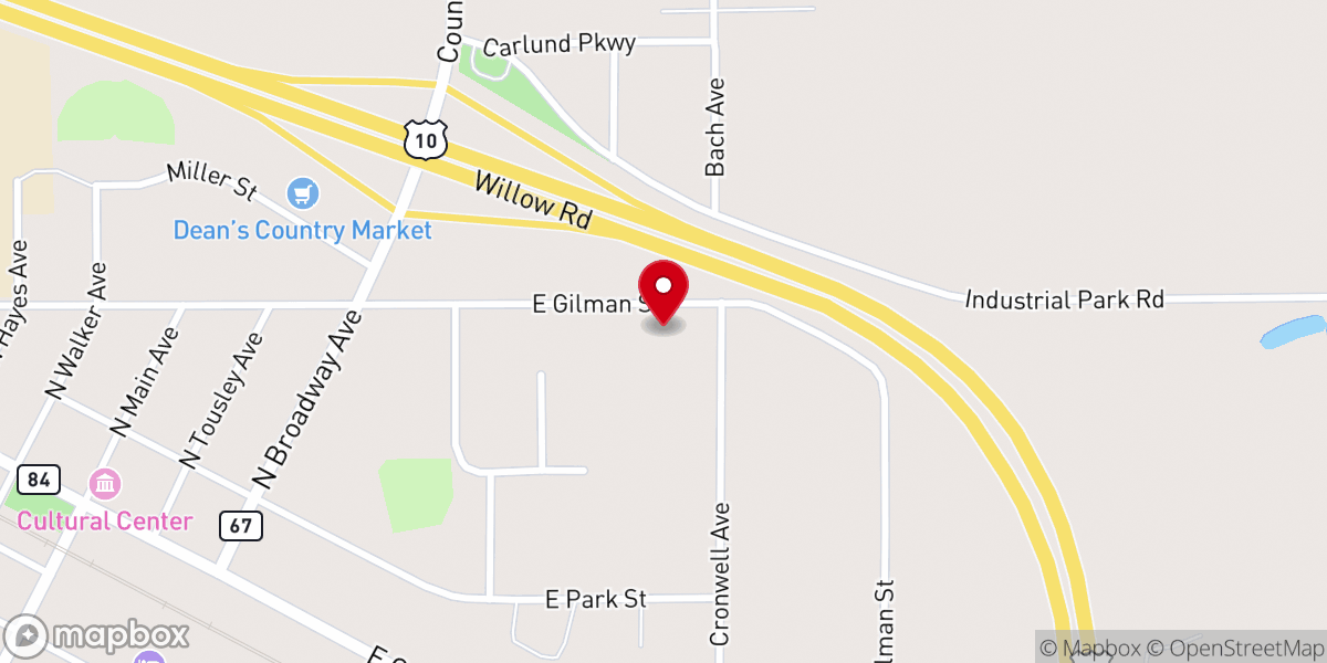 Map showing location of Trinity Preschool