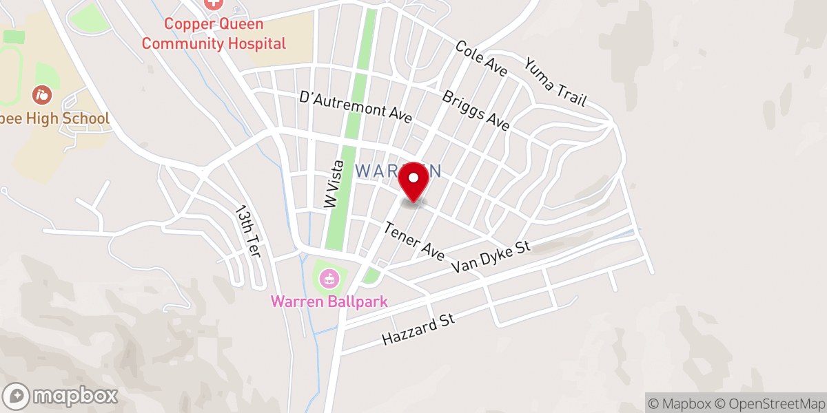 Map showing location of Trinity UMC Pre-School