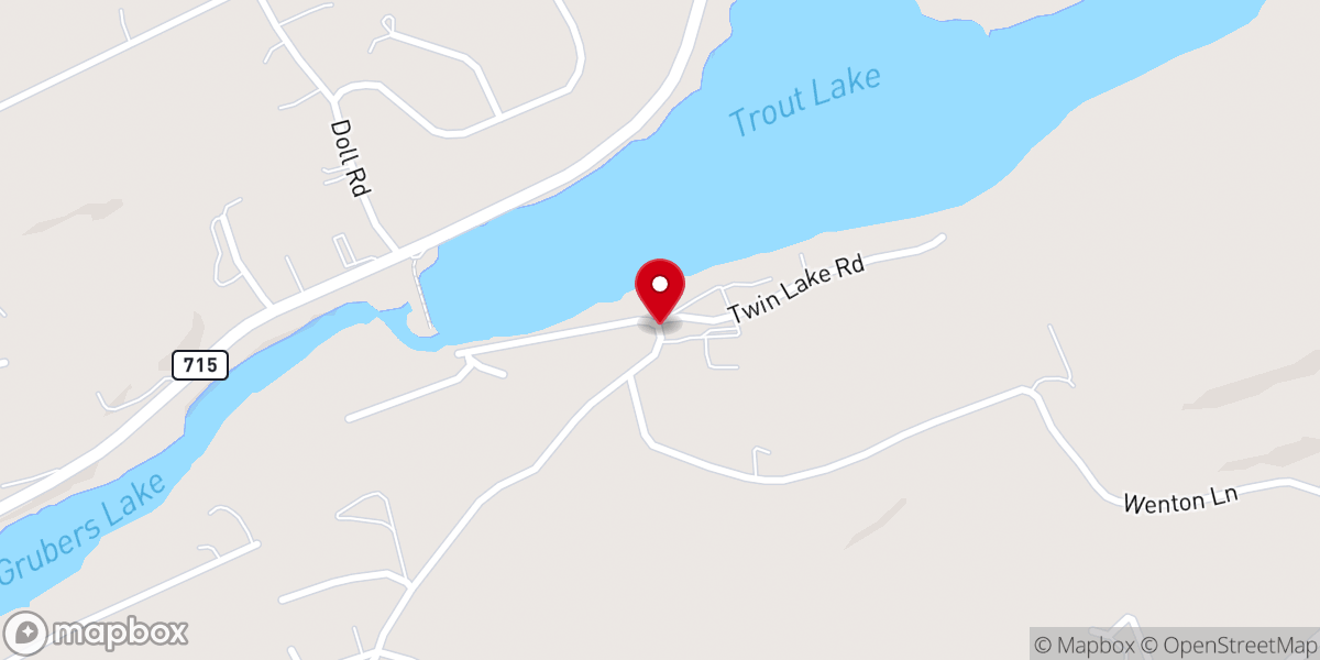 Map showing location of Trout Lake Weddings, Retreats & Special Events